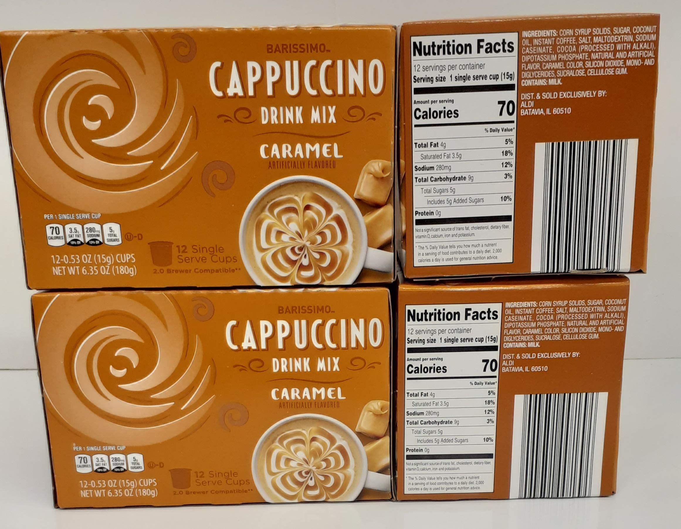Amazon.com: Barissimo Caramel Cappuccino Coffee Drink Mix K-Cup